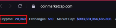 How many Cryptocurrencies
