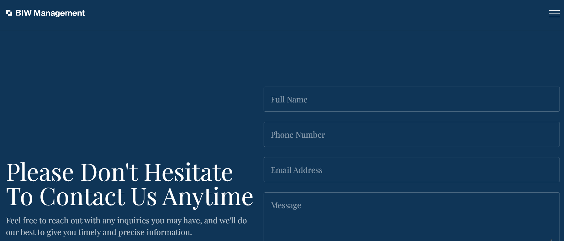 BIW Management customer support help BIW Management customer support help