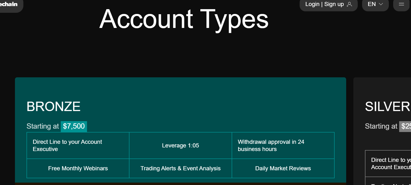 World Wide Chain account types World Wide Chain account types